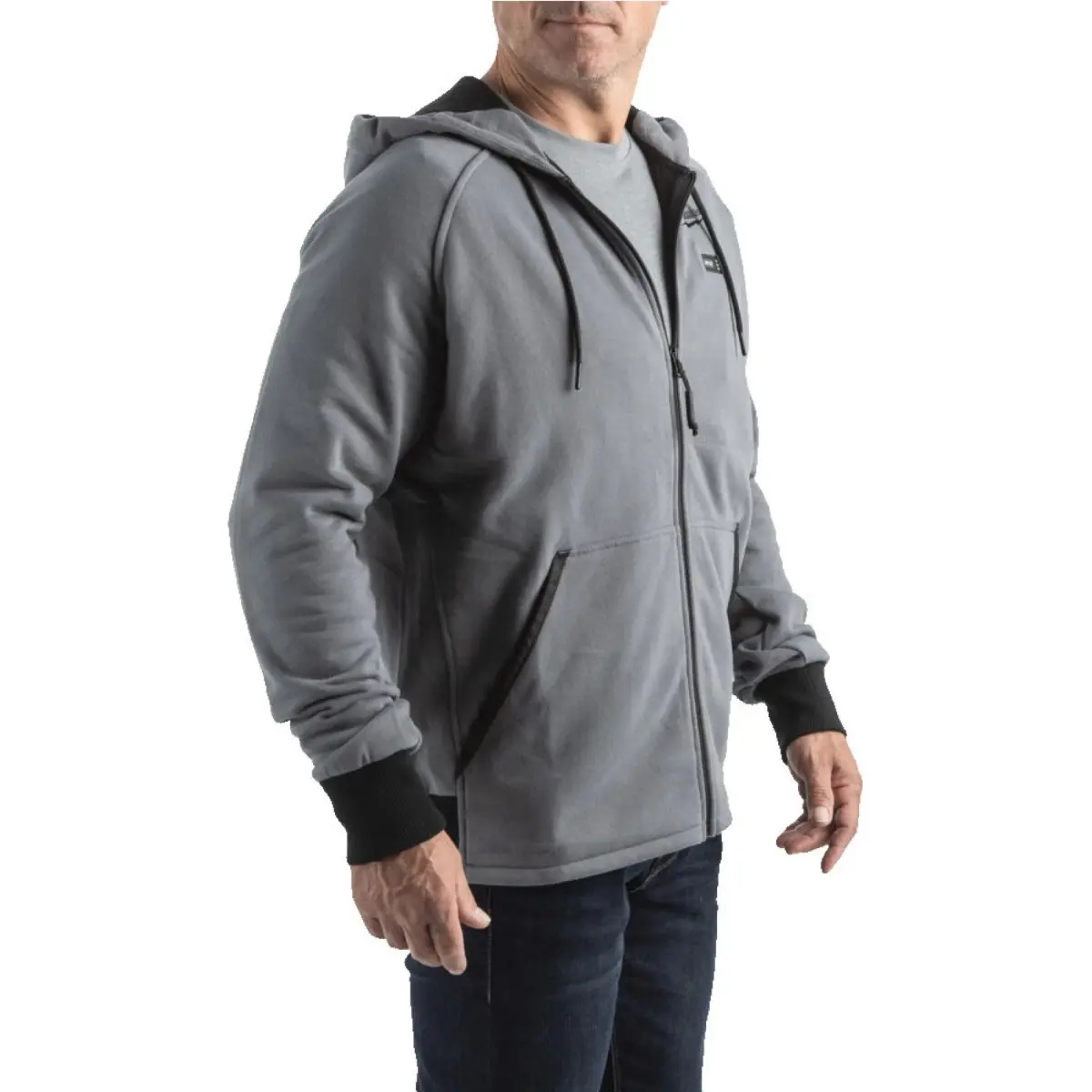 Sweat à capuche chauffant - gris - T.M - MILWAUKEE - 4932480067