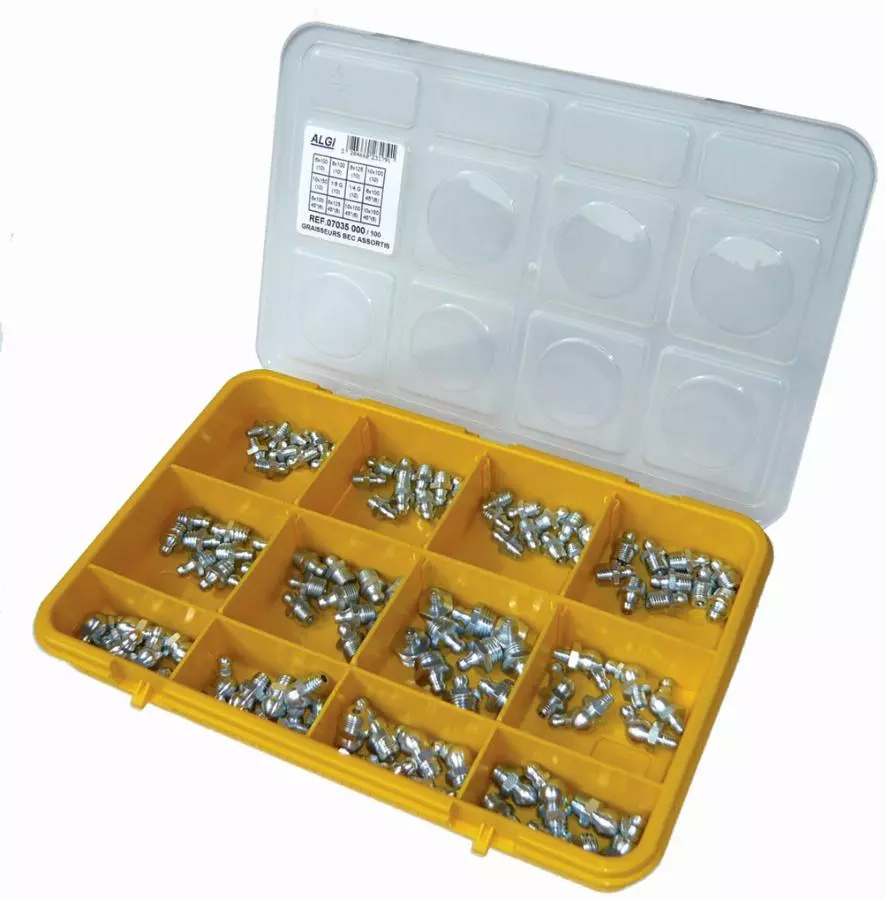 Coffret de graisseurs hydrauliques ALGI - 0703 Coffret de graisseurs hydrauliques ALGI - 0703