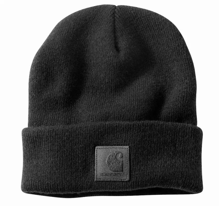 Bonnets CARHARTT Black Label Watch Hat Noir - 101070