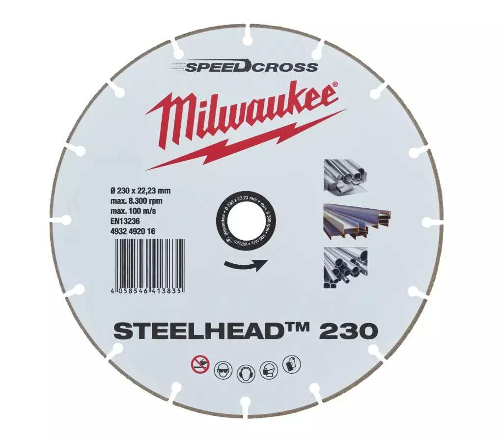 DISQUES PREMIUM STEELHEAD™ 230 MM - MILWAUKEE -  4932492016