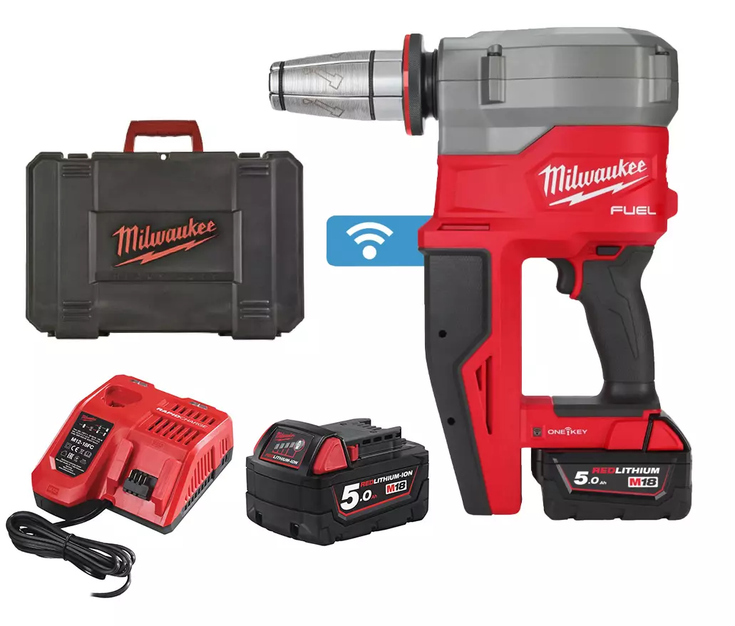 M18 FUEL™ EXPANDEUR UPONOR™ Q&E - 6 bars - MILWAUKEE - avec une batterie 18v 5Ah - chargeur - Coffret - 4933479438