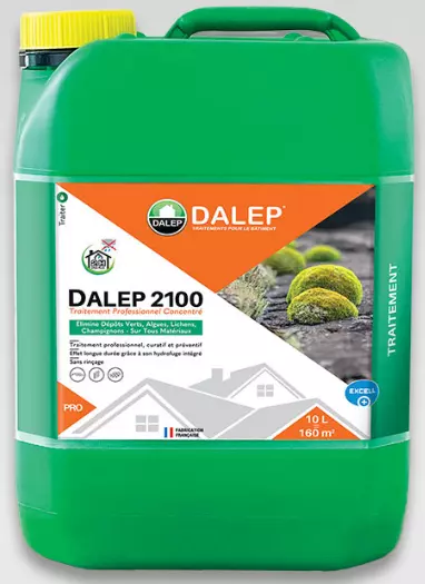 Fongicide et anti-dépôt vert Professionnel Concentré DALEP 2100 Bidon de 10 Litres - 121 010 (bidon plastique vert)