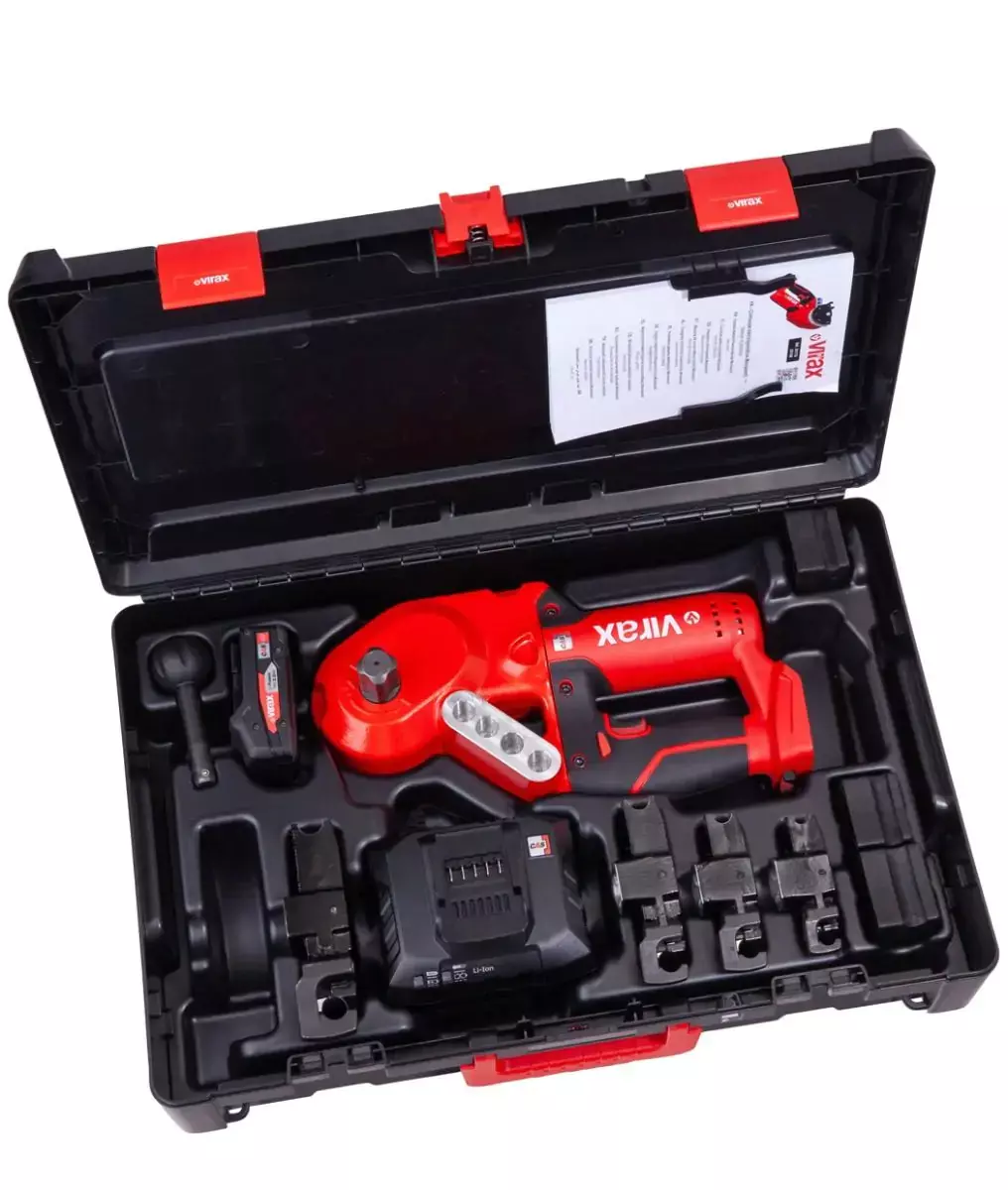 Cintreuse compacte électroportative 18 V Ministem®  Ø 12-14-16-18mm - VIRAX - avec 1 batterie 18V 2Ah - chargeur rapide - Virabox - 251772