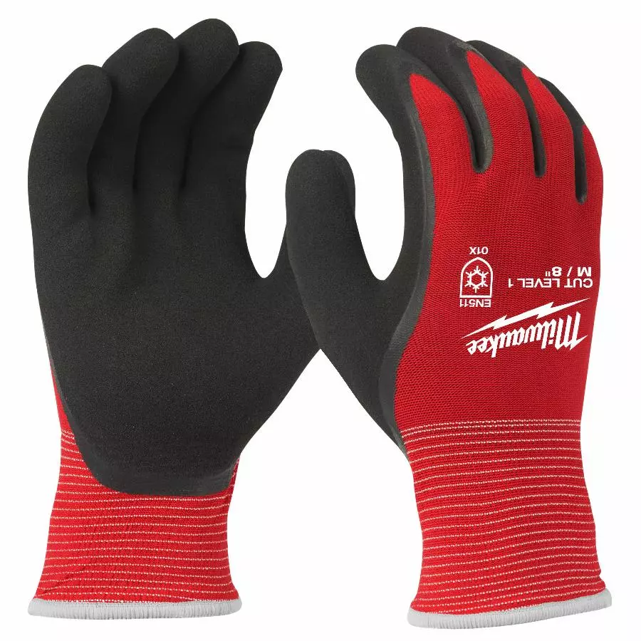Gants MILWAUKEE Hiver Anticoupure niveau 1/A - Taille 8 - 4932471343