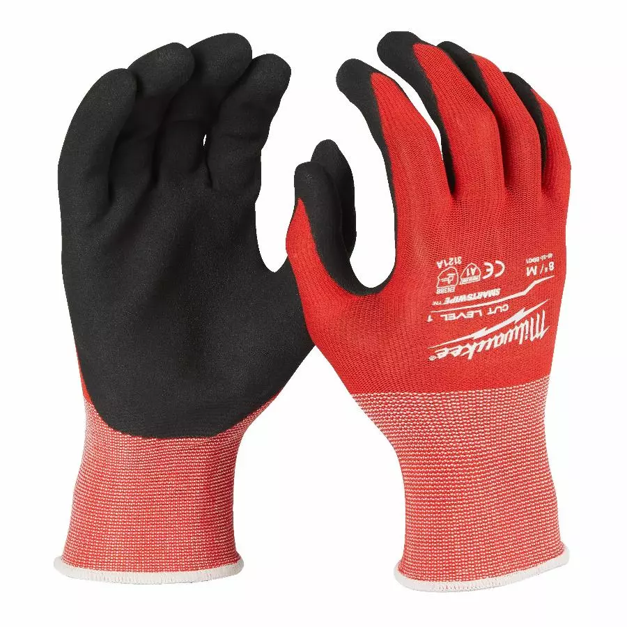 Gants MILWAUKEE Anti coupure niveau 1/A - Taille 8 - 4932471416
