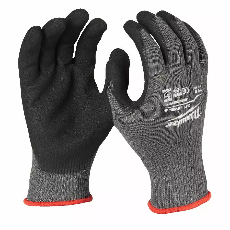 Gants MILWAUKEE Anti coupure niveau 5/E - Taille 8 - 4932471424