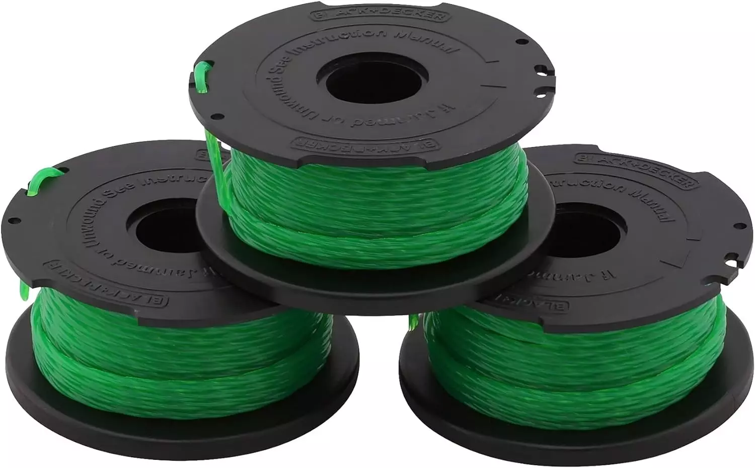 Lot de 3 bobines BLACK+DECKER Reflex Plus - 6 m Ø 2 mm - A6486-XJ Lot de 3 bobines BLACK+DECKER Reflex Plus - 6 m Ø 2 mm - A6486-XJ