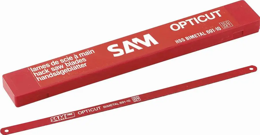 Lames de scie à métaux hss bi-metal opticut SAM OUTILLAGE - Boite de 10 - 691-E10A