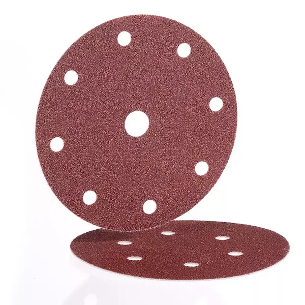 Disque abrasif HERMES papier épais auto-agrippant - Corindon - 8 trous +1