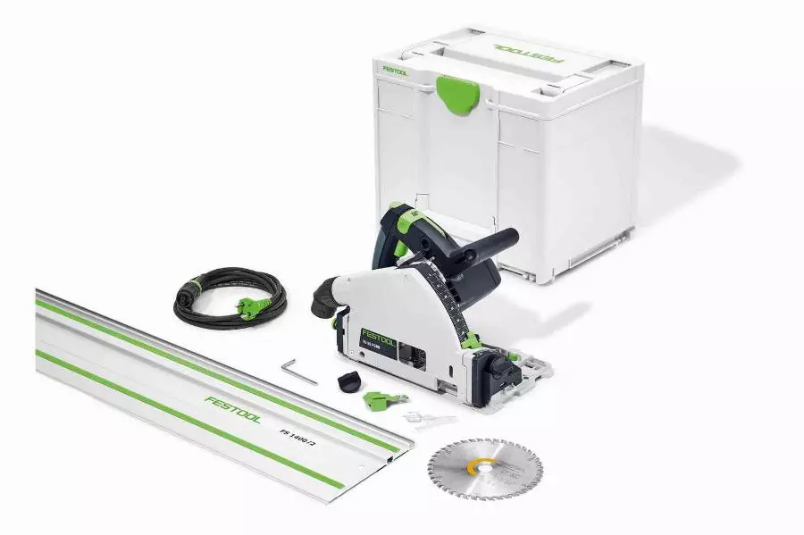 Scie plongeante TS 55 FEBQ-Plus-FS - FESTOOL - Avec lame Ø160 mm Wood + Rail FS1400/2 + Systainer - 577010 Scie plongeante TS 55 FEBQ-Plus-FS - FESTOOL - Avec lame Ø160 mm Wood + Rail FS1400/2 + Systainer - 577010