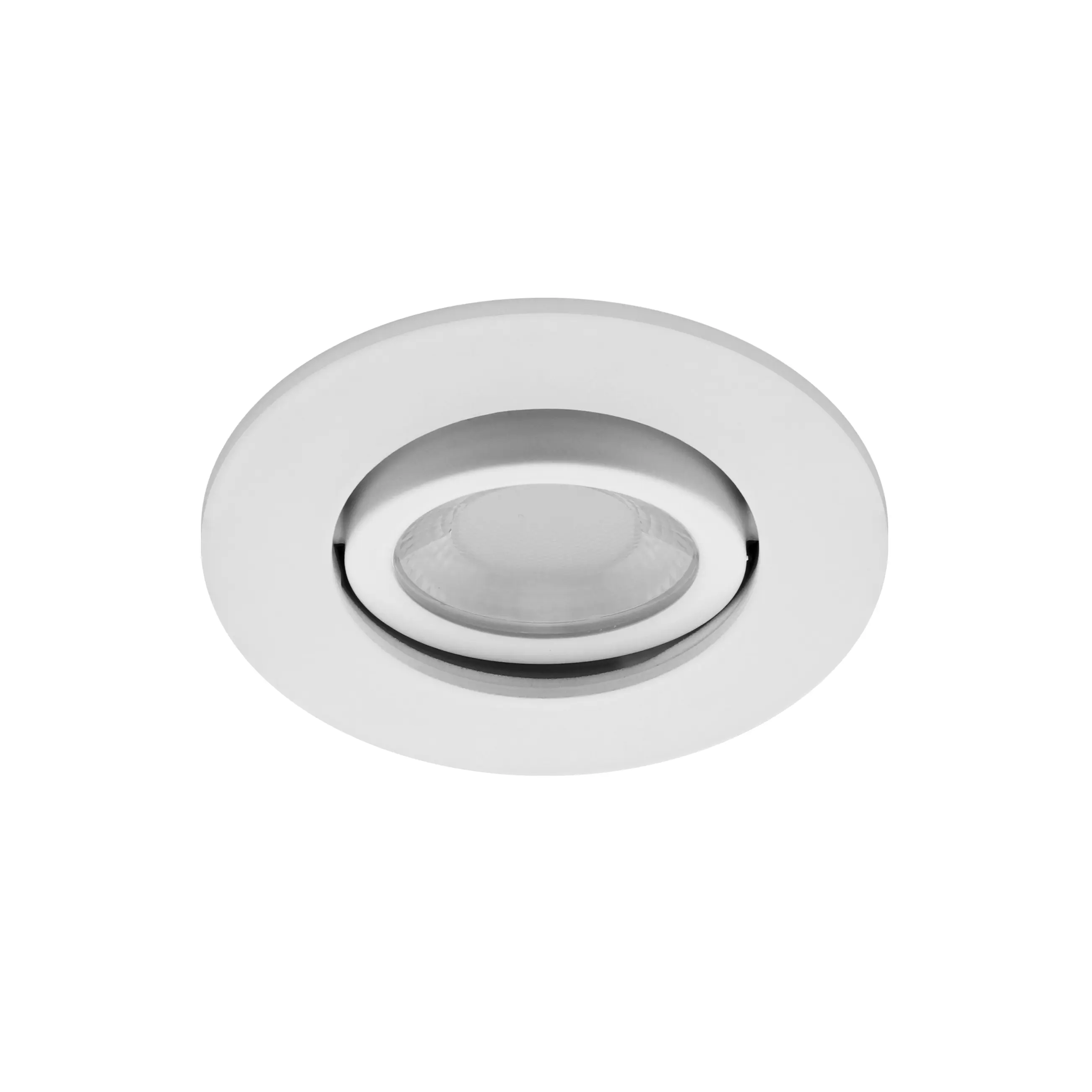 SPOT ENCASTRE ROND IP65 DIM 7W 800LM 60° BLANC