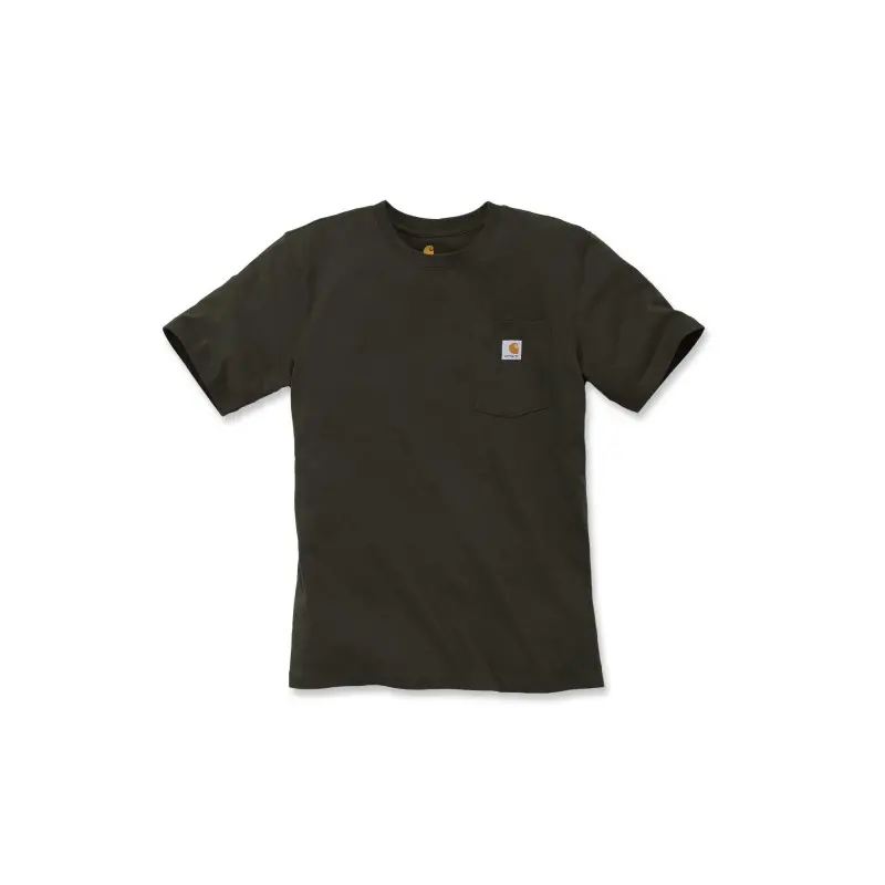 T-Shirt homme Pocket 100% coton avec poche poitrine T.S - CARHARTT - S1103296BLKS