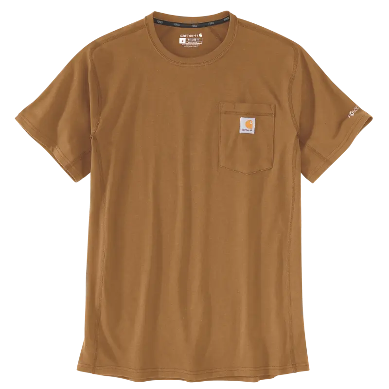 T-shirt décontracté Force avec poche - Taille M - Marron - CARHARTT - S1106652BRNM