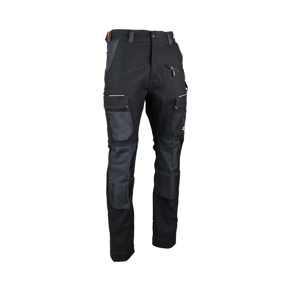 Pantalon de travail stretch Cortex avec poches genouillères - Noir - T.40 - LMA - 1783-40