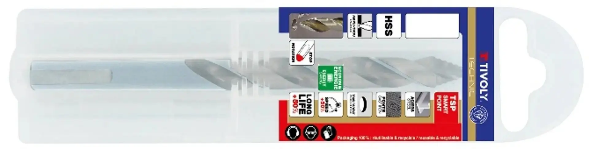 Foret métaux TSP taillé meulé HSS - Affûtage étagé - TIVOLY - CFG32851