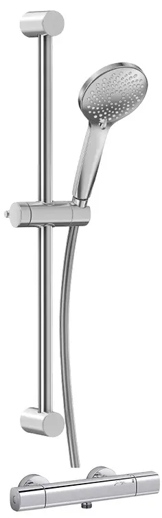 mitigeur thermostatique douche mural July+  ( barre et douchette ) Chrome - JACOB DELAFON - E35682-9-CP