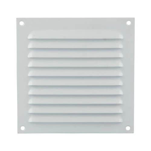 Grille à persienne 436 alu blanc 150x150 - RENSON - 41501506