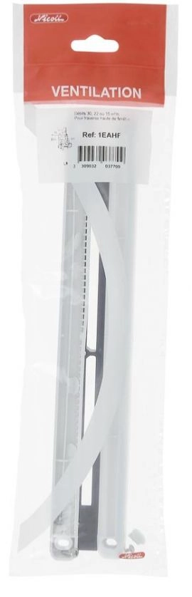 Kit sachet entrée air autoréglable avec 4 vis NICOLL - Blanc - 1EAHF     