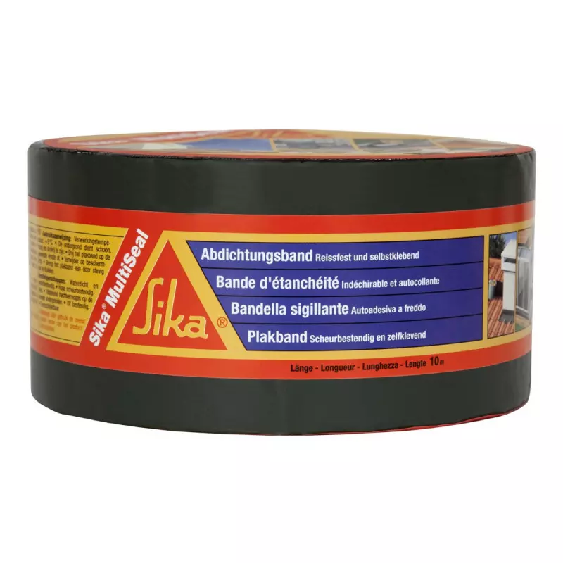 Bande d'étanchéité adhésive bitumeuse gris 75mm x 10m MultiSeal - SIKA - 3731