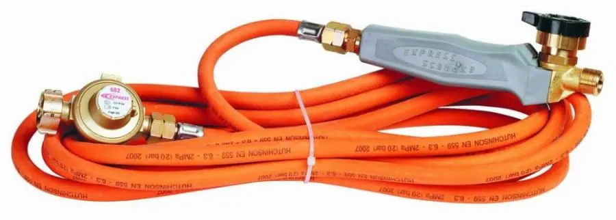Kit pour couvreur GUILBERT EXPRESS Manche de chalumeau + Tuyau de 4.75m + détendeur 2 bar - 6025