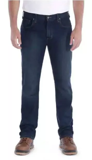 Jean Rugged Flex Straight Tapered 102807 CARHARTT Erie Bleu T.42 - S1102807491W32L32