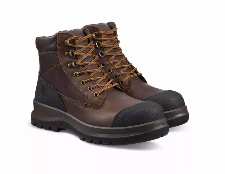 Chaussures CARHARTT Detroit 6 Work Taupe Marron Fonce T.43 - S1F702903201S43