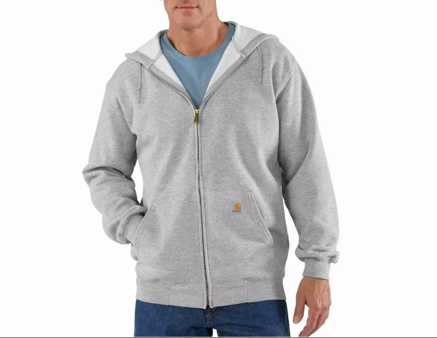 Sweatshirt CARHARTT Zip Hooded Gris chiné T.L - K122-HGY-L