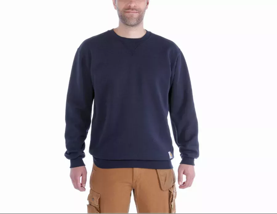 Sweatshirt de travail CARHARTT Midweight Crewneck Bleu Marine T.XL - K124-472-XL