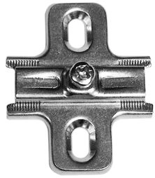 Embase croix à visser pour rentrante tole 3 mm SALICE - Non clipsable - B2V3H39/15