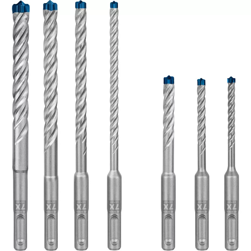 Coffret 7 forets béton SDS Plus 7X Expert BOSCH 5/6/6/8/8/10/12 mm - 2608900195 Coffret 7 forets béton SDS Plus 7X Expert BOSCH 5/6/6/8/8/10/12 mm - 2608900195
