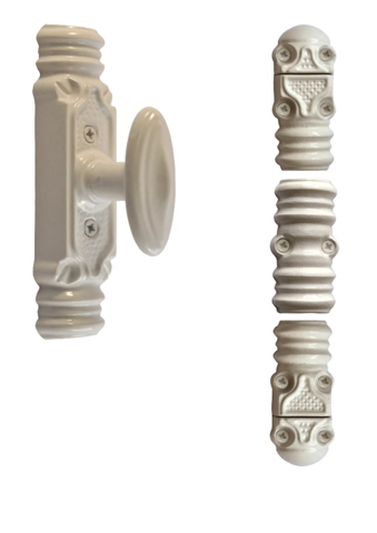 Fausse crémone ROLLINGER rustique blanche - Bouton n°6 - Pour tringle 16 x 8 - CRD168BT6BV Fausse crémone ROLLINGER rustique blanche - Bouton n°6 - Pour tringle 16 x 8 - CRD168BT6BV