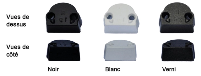 Rehausse de gâche 19 mm - Pour tringle 16 x 8 - Noire - RH168EN19 Rehausse de gâche 19 mm - Pour tringle 16 x 8 - Noire - RH168EN19