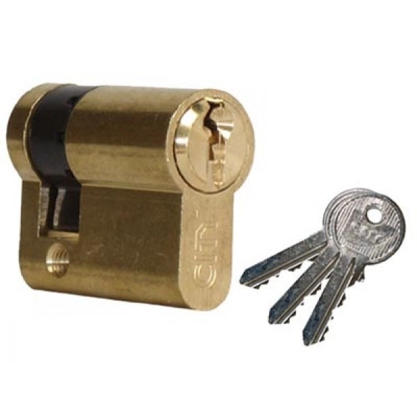 Demi-cylindre City ISEO 30x10mm laiton poli - varié V04 KCF005504 - 520930127V04