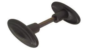 Bouton double ovale ROLLINGER Fonte époxy noir - C1902EN Bouton double ovale ROLLINGER Fonte époxy noir - C1902EN