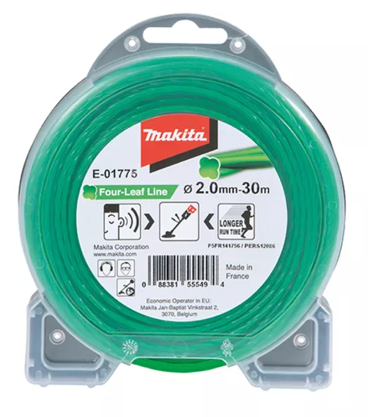 Fil nylon Trèfle torsadé MAKITA 2 mm x 30 m - E-01775