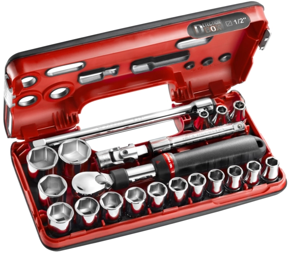 Coffret cliquet extensible + douilles 1/2 6 pans 21 pièces FACOM - SXL.DBOX1PB Coffret cliquet extensible + douilles 1/2 6 pans 21 pièces FACOM - SXL.DBOX1PB