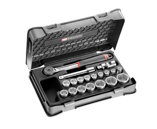 Coffret cliquet + douilles 1/2" FACOM - S.161-2P6PB Coffret cliquet + douilles 1/2" FACOM - S.161-2P6PB