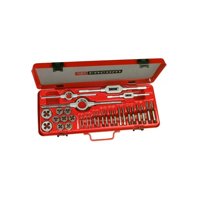 Composition de tarauds + Filière + porte outils FACOM - 221.227J1