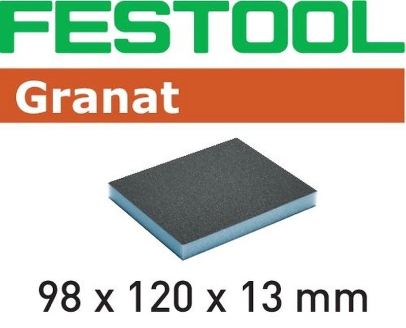 Éponge de ponçage FESTOOL 98x120x13 800 GR/6 - 201507
