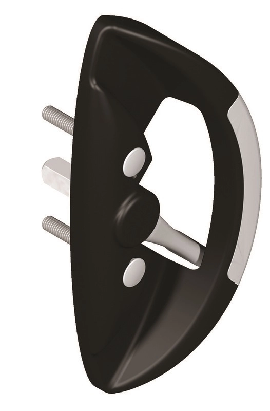 Poignée butée fut centre 5564 LA CROISEE DS profil 32 à 42 mm - Noir - 5564-013                       