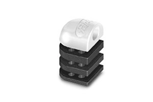  Gâche en zamak avec épaisseurs noir 9005 FAPIM - 1893A 