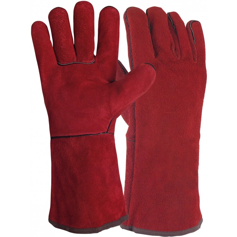 Gant cuir de bovin pour soudure SINGER - Taille unique 10 - L.35 cm - 51SIREP15