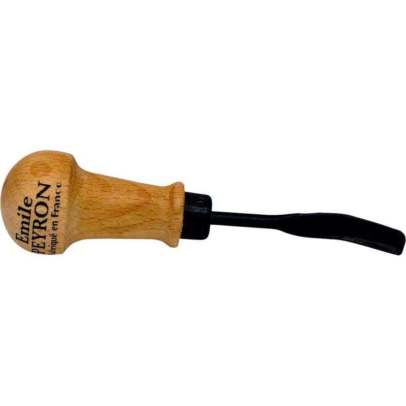 Gouge de sculpteur contre coudée 12 mm - Manche bois - EMILE PEYRON - 116B Gouge de sculpteur contre coudée 12 mm - Manche bois - EMILE PEYRON - 116B