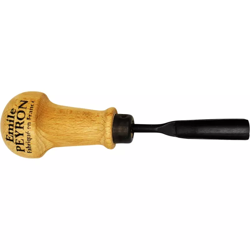 Gouge de sculpteur creuse 4 mm - Manche bois - EMILE PEYRON - 116C Gouge de sculpteur creuse 4 mm - Manche bois - EMILE PEYRON - 116C