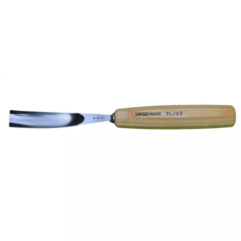 Gouge de sculpteur droite demi creuse 14 mm, manche bois - EMILE PEYRON - 116714 Gouge de sculpteur droite demi creuse 14 mm, manche bois - EMILE PEYRON - 116714