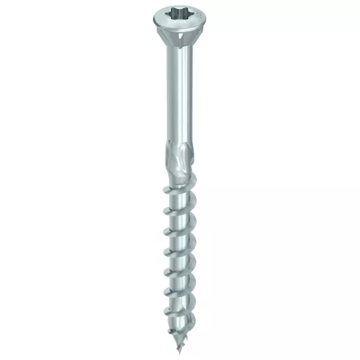 Vis HECO-Topix-Plus T-Drive, FP, A3K pour pare-close - Ø3,5x60mm - Tête Fraisée avec nervures de fraisage - Filetage Partiel - T10 - Boite de 200 - 60349