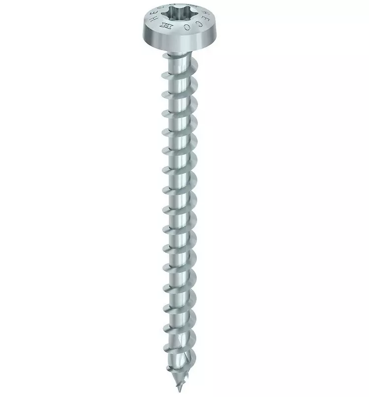 Vis HECO-Topix-Plus - Ø5x60mm - Tête Ronde - Filetage Total variable - T20 - Boite de 200 - 60934