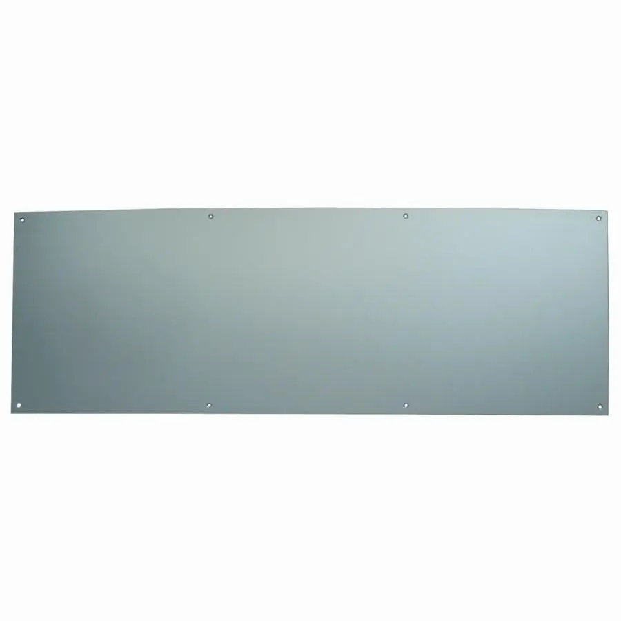 Plinthe de protection percée et fraisée DUVAL bas de porte - Alu argent 930 x 250 mm - 11-0102-1320