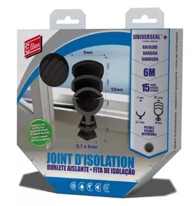 Joint universel + rainure 6m ELTON Noir - 8000011 Joint universel + rainure 6m ELTON Noir - 8000011