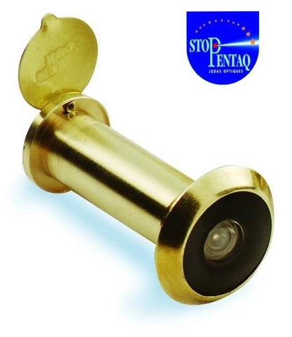 Judas optique Securistop angle 160° TORBEL Portée 33 à 63 mm - Doré - J161233S
